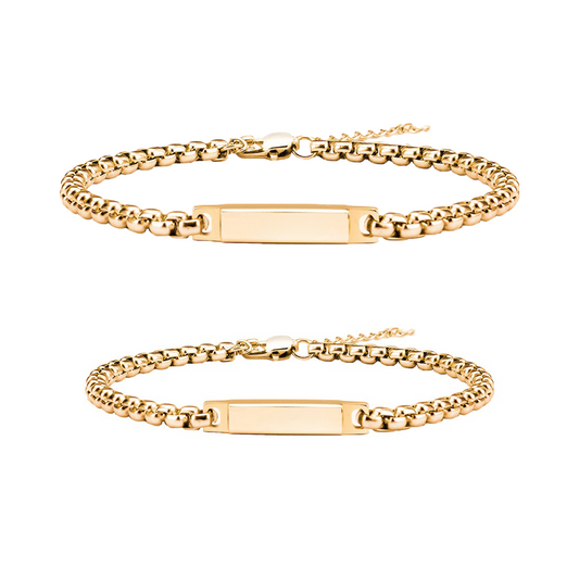 Eternal Bond engraved bracelet set