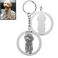 Porte-clés Silhouette de chien cercle